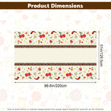 Rosh Hashanah Tablecloth Set, Shana Tova Plastic Dining Covers (2 Pack, 51x87 Inch)