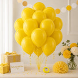 Mustard Yellow Latex Balloons, 12 Inch Boho Fall Party Decorations
