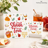 Shana Tova Napkins, Rosh Hashanah Jewish New Year Table Decor, 100PCS 3-Ply