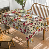 Rosh Hashanah Tablecloth, Apple Honey Shana Tova, Washable Polyester Party Decor