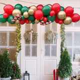 Mexican Independence Day Balloon Garland Kit, Green Red White Gold Fiesta Decorations