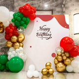 Mexican Independence Day Balloon Arch Kit, Red White Green Gold Fiesta Decorations