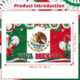 Mexican Independence Day Fiesta Backdrop, Viva Mexico Banner Party Decor