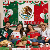 Mexican Independence Day Fiesta Backdrop, Viva Mexico Banner Party Decor