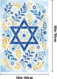 Jewish Holiday Garden Flag, Sukkot Rosh Hashanah Yom Kippur Decor (12x18 Inch)