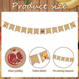 Shana Tova Banner, Rosh Hashanah Linen Decor, Jewish New Year Hanging Sign (5x7 Inch)