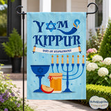 Yom Kippur House Flag, Day of Atonement Jewish Holiday Decor (28x40 Inch)