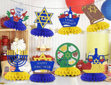 8-Piece Passover Honeycomb Centerpieces, Jewish Holiday Table Decorations