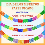 Mexican Papel Picado Banner Set, 4 Pack, Vibrant Fiesta Garland (50ft)