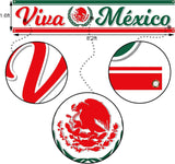 Viva Mexico Banner, Mexican Independence Day Yard Sign, Outdoor Hanging Decoration