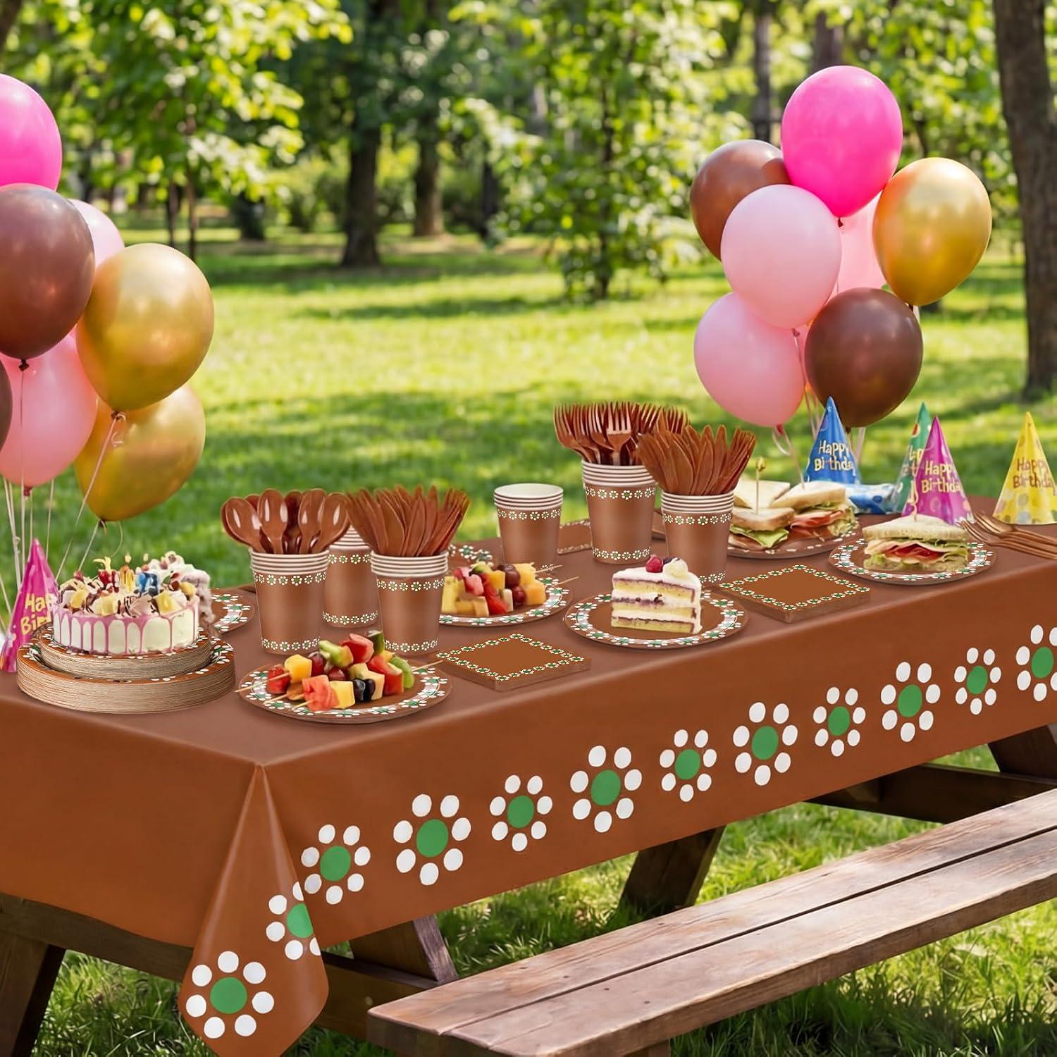 Mexican Fiesta Tableware Set 452PCS, Plates Napkins Cups Tablecloth for 50 Guests