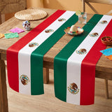 Mexican Flag Table Runners, Fiesta Party Decor (2PCS)