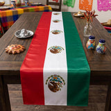 Mexican Flag Table Runners, Fiesta Party Decor (2PCS)