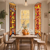 Happy Fall Porch Banner Set, Autumn Harvest Decor, Thanksgiving Photo Props (3 Piece)