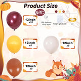 35pc Autumn Latex Balloon Set, Burnt Orange, Burgundy, Yellow, White (Party Decor)
