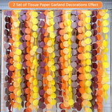 192FT Fall Circle Dot Garland, Ombre Autumn Party Backdrop (15 Strings)