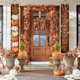 Autumn Porch Banner Set, 2pc Polyester Hanging Signs (72x12 Inch)