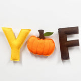 Happy Fall Felt Banner, Pre-Strung Pumpkin Garland, Autumn Party Decor