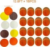 205FT Fall Circle Dot Garland, Autumn Harvest Party Decor (16 Strands)