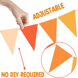 Fall Pennant Garland Set, Autumn Triangle Bunting, Thanksgiving Party Decor