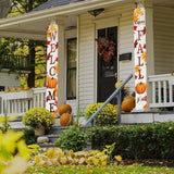 Happy Fall Welcome Banner, Autumn Porch Sign, Harvest Door Decoration