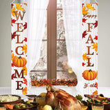 Happy Fall Welcome Banner, Autumn Porch Sign, Harvest Door Decoration