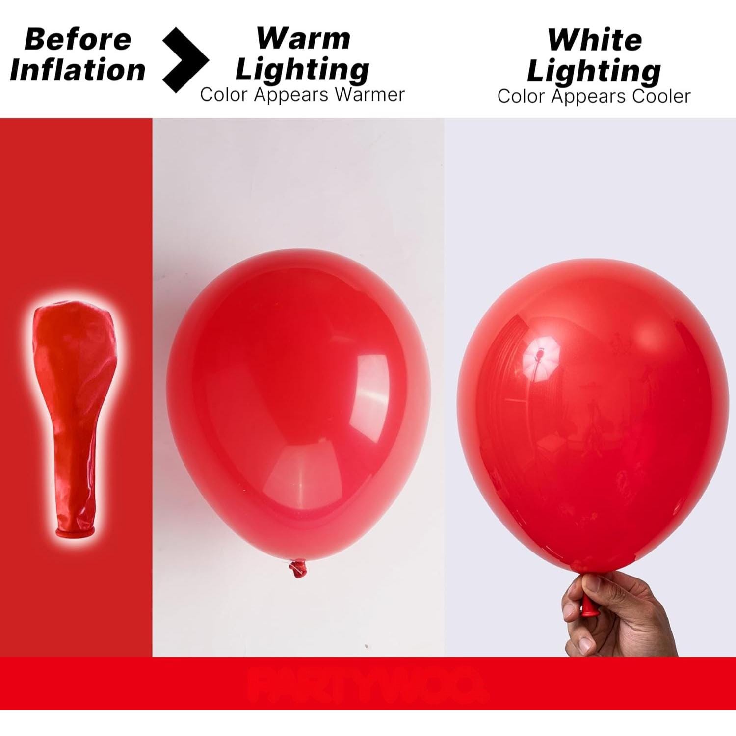 101 Red Latex Balloons, 12 Inch Mexican Independence Day Party Decorations