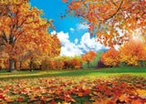7x5FT Fall Forest Backdrop, Autumn Maple Leaves, Thanksgiving Party Decor