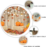 7x5FT Fall Photography Backdrop, Pumpkin Harvest Barn, Friendsgiving Party Props (Vinyl)