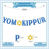 Glitter Yom Kippur Banner, Jewish Holiday Party Decor (Pre-Assembled)