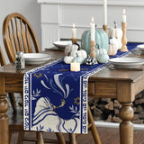 Yom Kippur Table Runner, Shofar Leaves, Star of David, Jewish Holiday Decor (13x72 Inch)