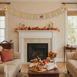 Shana Tova Banner, Rosh Hashanah Linen Decor, Jewish New Year Hanging Sign (5x7 Inch)