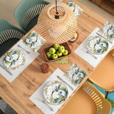 Blue Pumpkin Watercolor Paper Plates & Napkins, 72pc Fall Tableware Set (Serves 24)