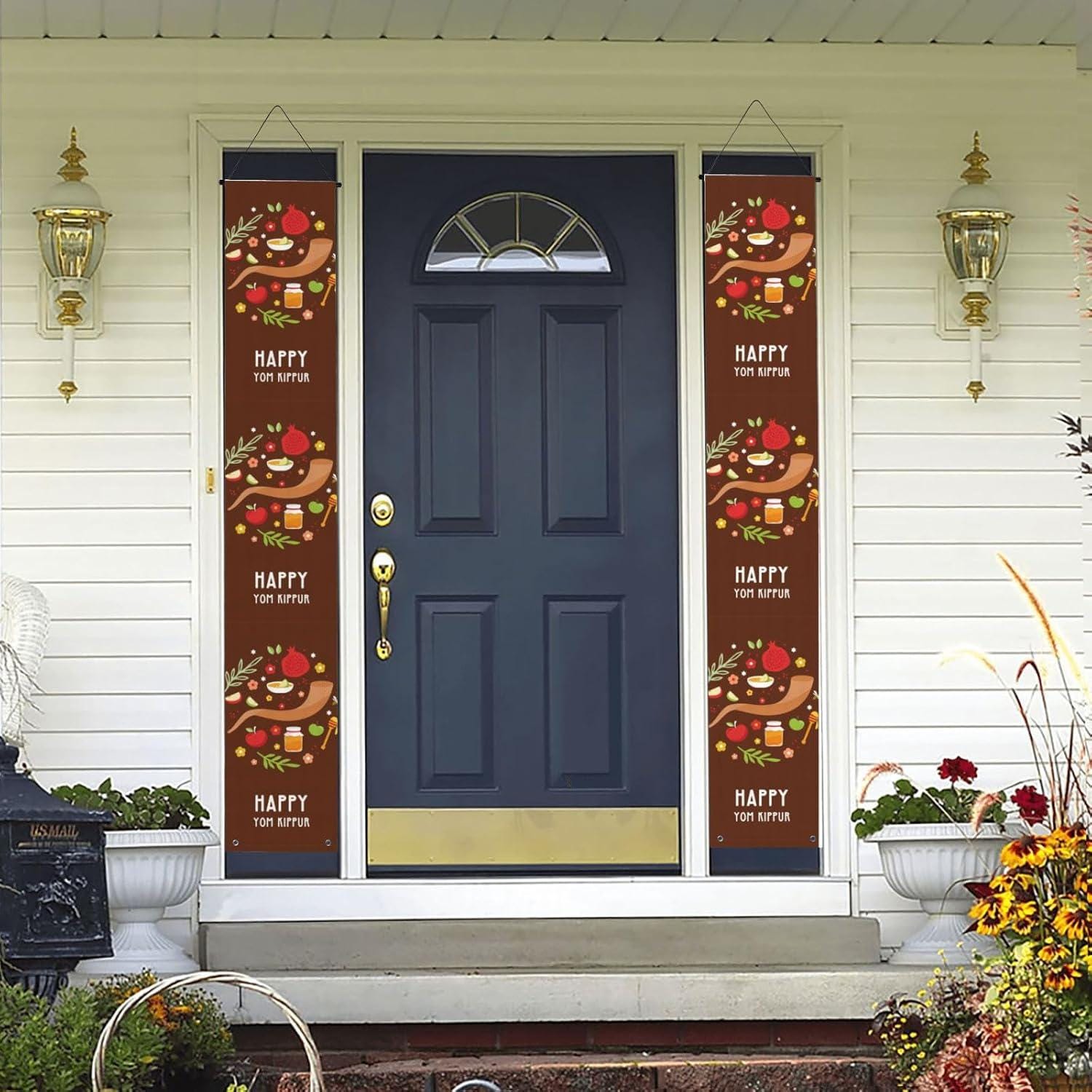 Yom Kippur Porch Banner, Jewish Holiday Door Decor, Yom Kippur Yard Sign, Indoor Outdoor Jewish Celebration Banner, Home Wall Hanging