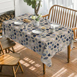 Blue Pumpkin Maple Leaf Tablecloth, Autumn Seasonal Party Decor (60x84 Inch)