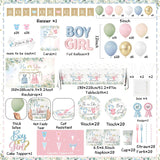 271pc Greenery Gender Reveal Party Set, Boy or Girl Theme (271 Pieces)