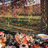 36pc Felt Swirl Garland, Autumn Colors, Thanksgiving Party Decor (2.62ft)