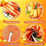 Fall Door Banner, Welcome Autumn Pumpkins, Maple Leaves, Farmhouse Decor