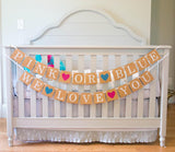Pink or Blue Gender Reveal Banner, Baby Shower Party Decor (5ft)
