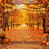 5x7FT Autumn Forest Backdrop, Fall Landscape Photography Background (Polyester)