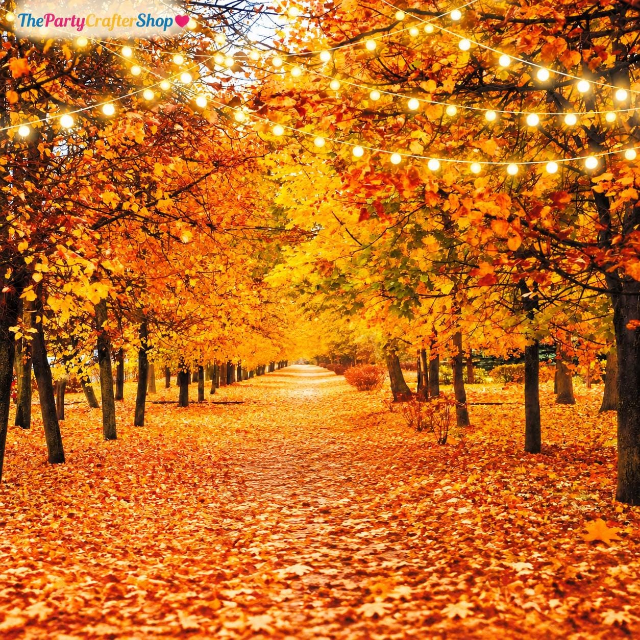 5x7FT Autumn Forest Backdrop, Fall Landscape Photography Background (Polyester)