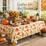3pc Fall Maple Leaf Tablecloths, 54x108 Inch Disposable Rectangle Covers (Thanksgiving Party Decor)