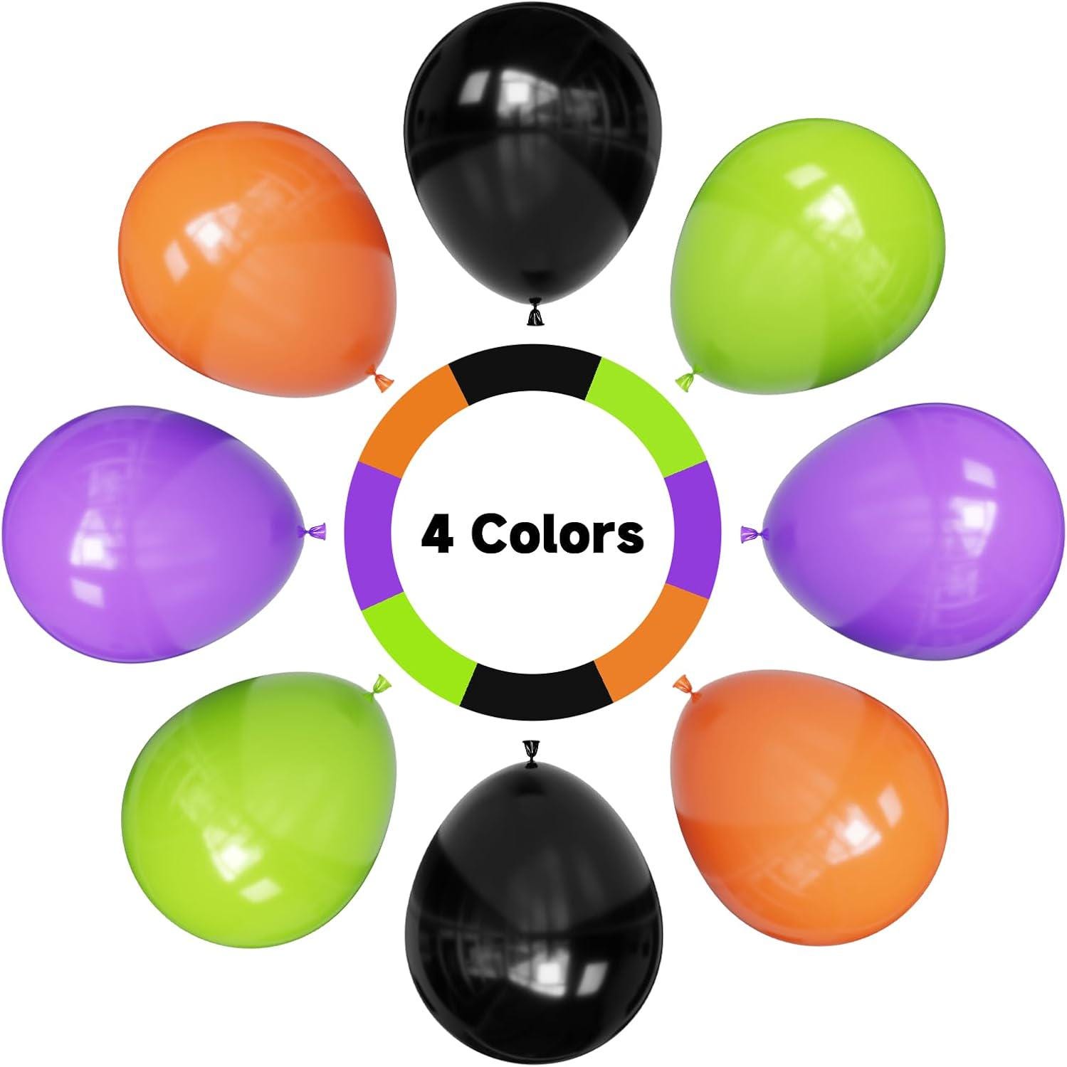 121pc Halloween Balloon Arch Kit, Latex Garland for Party Decorations