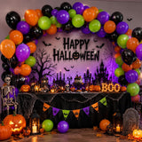 121pc Halloween Balloon Arch Kit, Latex Garland for Party Decorations