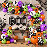 Halloween Balloon Arch Kit, Spooky Party Decor (107-Piece)