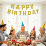 DIY Party Banner Kit: 146 Glitter Letters Numbers Symbols (5x4.2 Inch)
