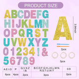 Glitter Paper Banner Kit: 3.94-Inch Letters for Birthdays Weddings Christmas