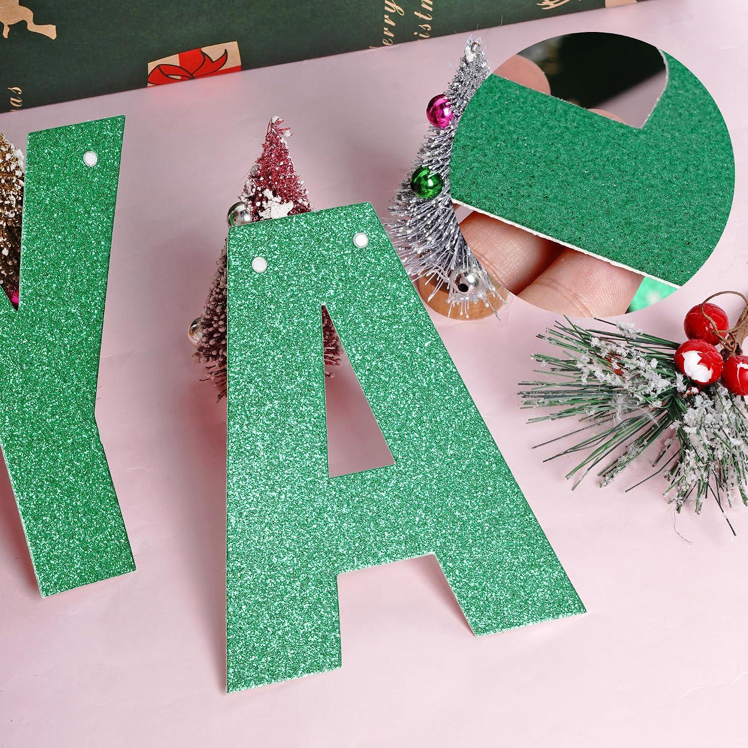 DIY Glitter Banner Letters, Sturdy Cardstock for Birthdays Weddings