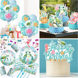 Ocean Turtle Party Set: Happy Birthday Banner, Tablecloths, Disposable Tableware