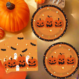 40-Piece Halloween Partyware Set: 7-Inch 9-Inch Plates, 20 Napkins
